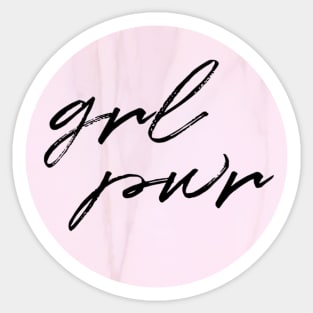 grl pwr Sticker